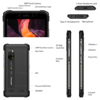 Osłona Ulefone X10 Pro wytrzymały telefon 64GB ROM wodoodporny smartfon 5180mAh telefon 5.45 "Android 11 telefon NFC 3